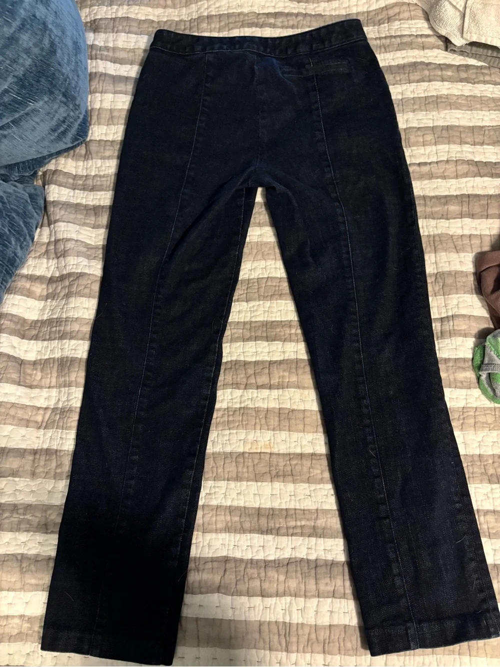 Tory Burch Dark Navy Straight-Leg Jeans